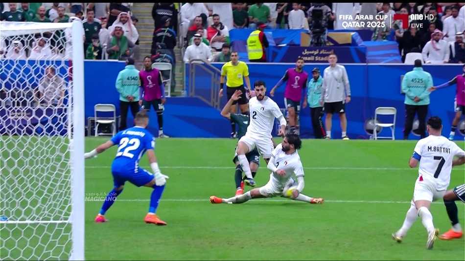 السعودية تفوز على فلسطين وتتأهل لنصف نهائي كأس العرب